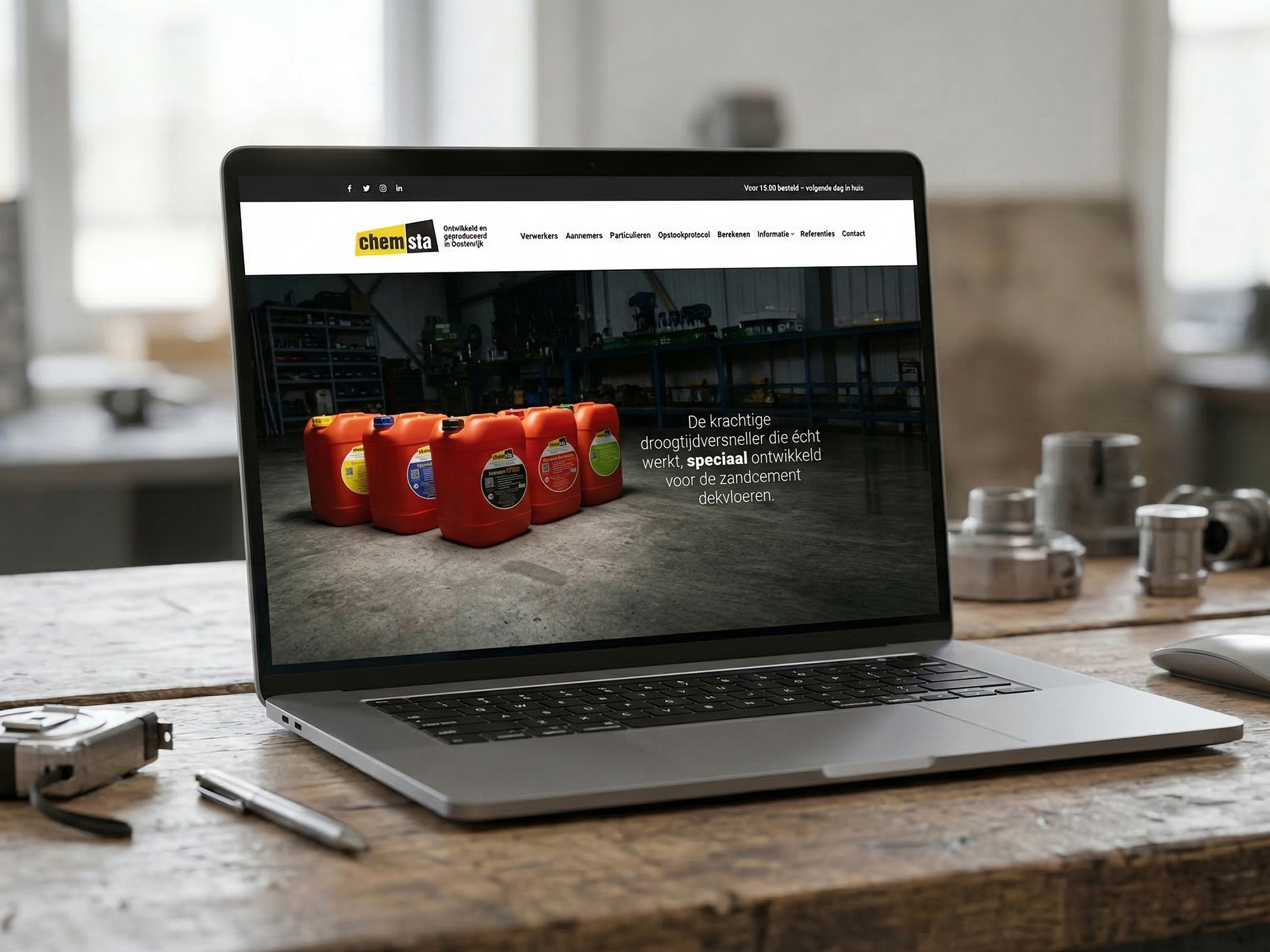 Website en maatwerktools voor droogtijdversneller.nl